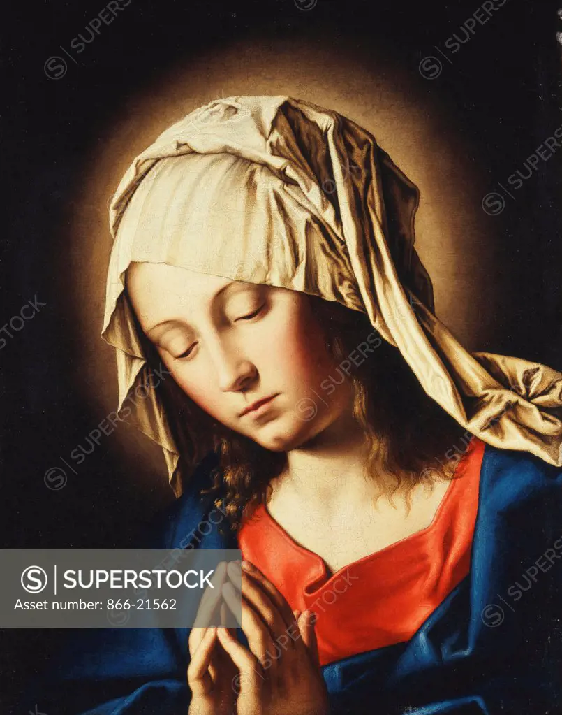 The Virgin in Prayer. Giovanni Battista Salvi, il Sassoferrato (1609-1685). Oil on canvas. 51.5 x 40.5cm.