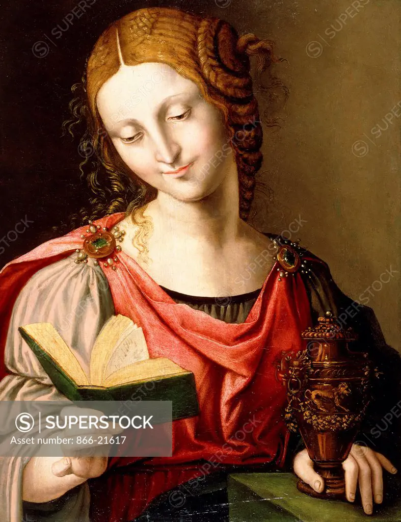 Saint Mary Magdalene. Girolamo Genga (c.1476-1551). Oil on panel. 59.4 x 44.5cm.