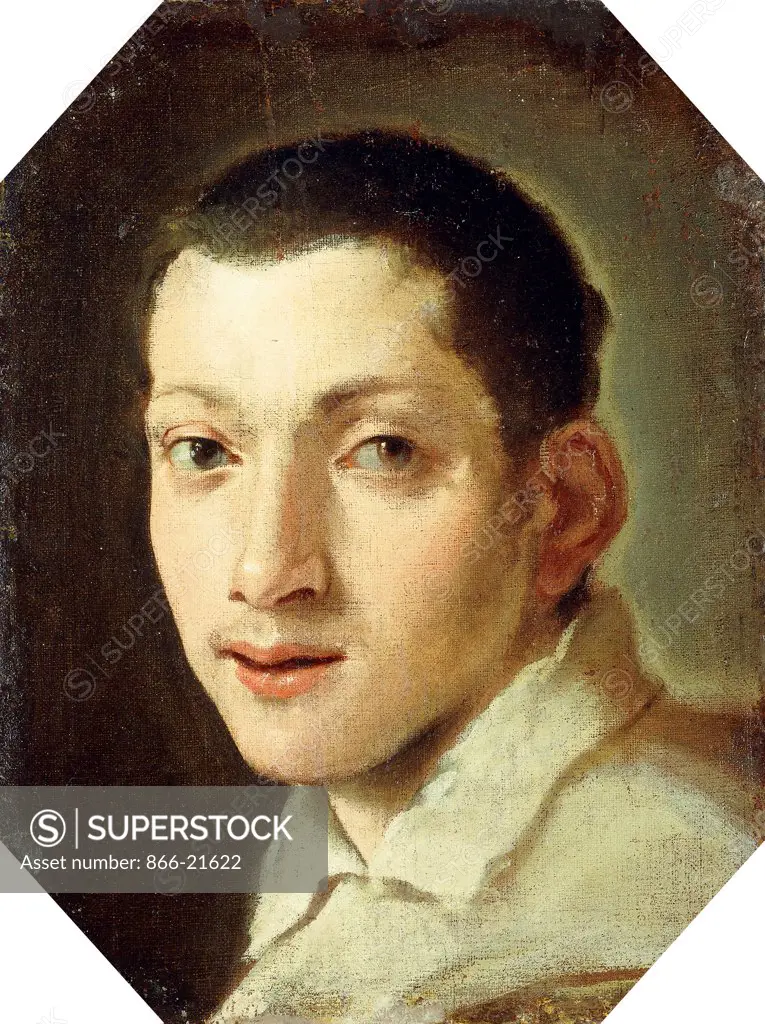 Head of a Youth. Lodovico Carracci (1555-1619). Oil on canvas. 42 x 32cm.