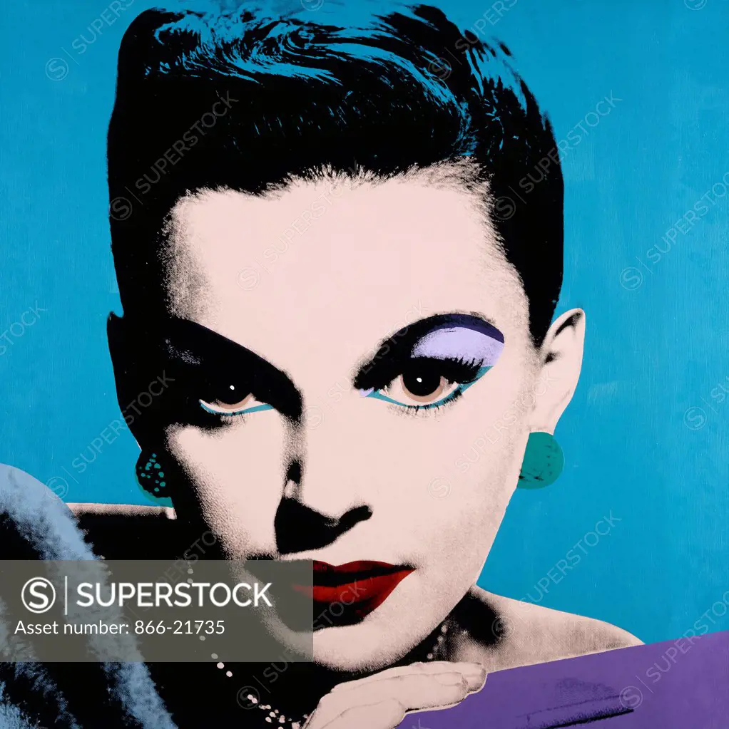 Judy Garland. Andy Warhol (1930-1987). Silkscreen inks and synthetic polymer on canvas. Executed in 1978. 101 x 101cm.