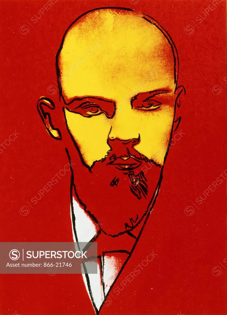Lenin. Andy Warhol (1928-1987). Synthetic polymer and silkscreen inks on canvas. Executed in 1986. 56 x 40.5cm.