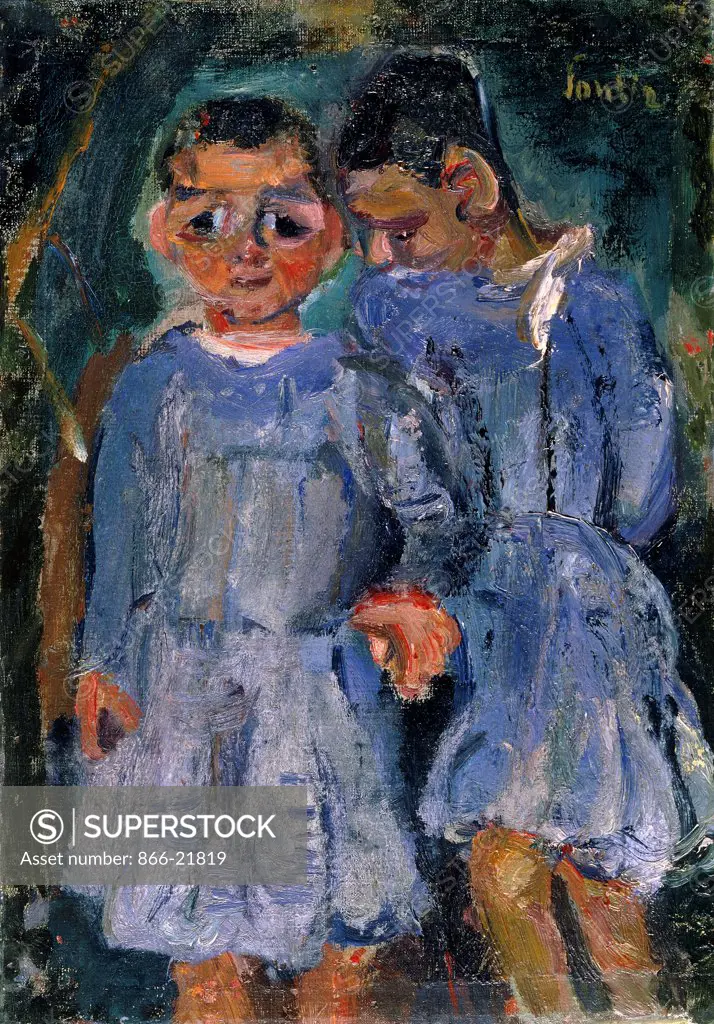 Two Children; Deux Enfants. Chaim Soutine (1894-1943). Oil on canvas. 36.5 x 26cm.