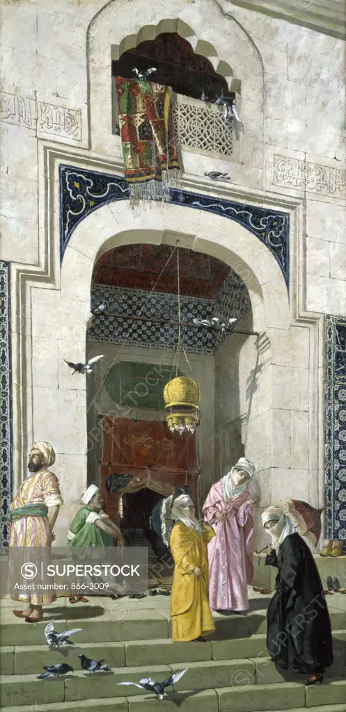 The Gate of the Great Mosque, Broussa  1881 Hamdy Osman Bey (1842-1910) Oil on canvas 