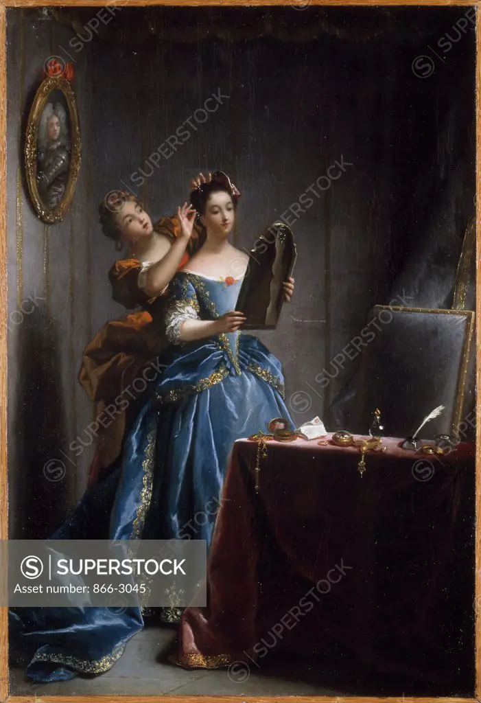 A Lady At Her Toilette  Jean Raoux (1677-1734 /French) 