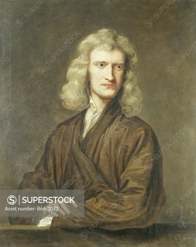 Portrait of Sir Isaac Newton Sir Godfrey Kneller (1646-1723/British) Oil on Canvas