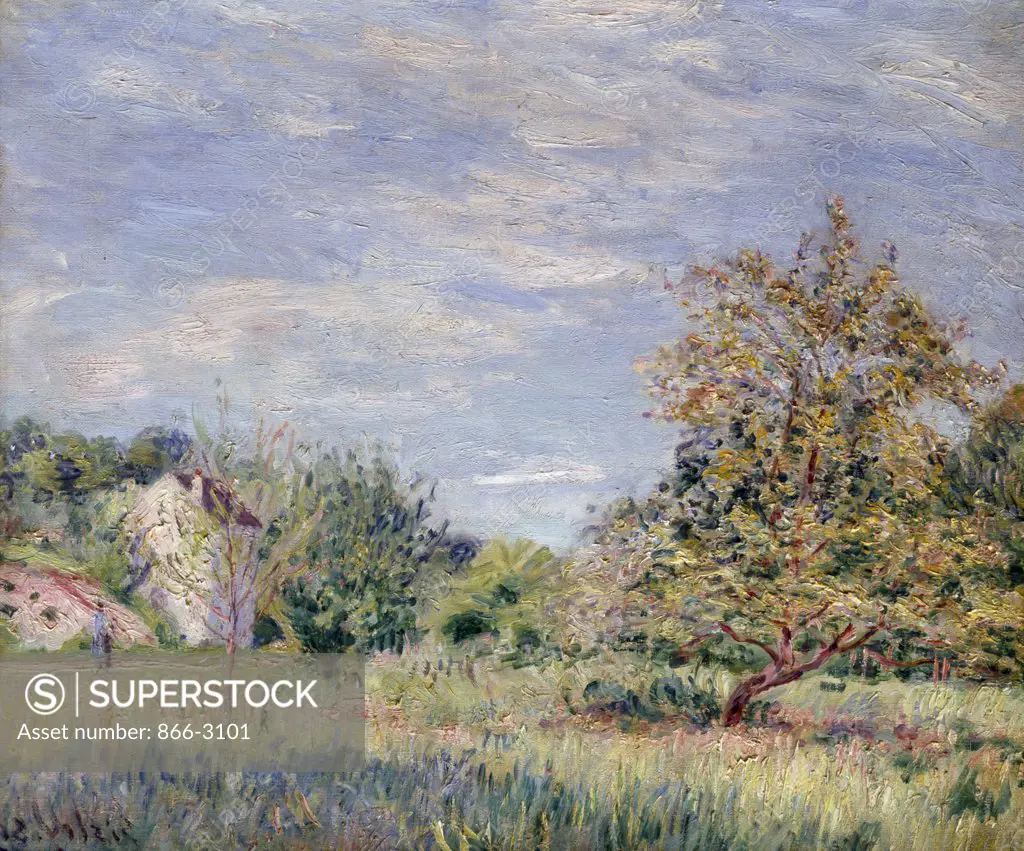 Orchard in Spring by Alfred Sisley, painting, (1839-1899), UK, England, London, Christie's