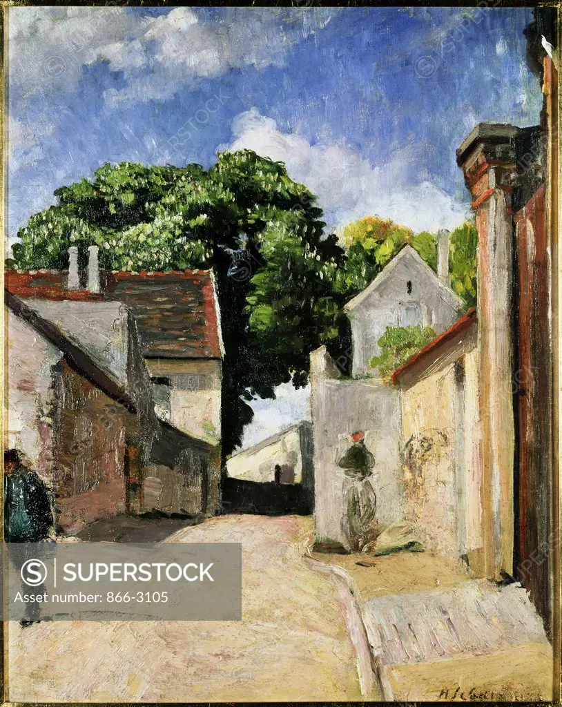 Village Entrance Henri Baptiste Lebasque (1865-1937 French) Oil on canvas Christie's Images, London, England