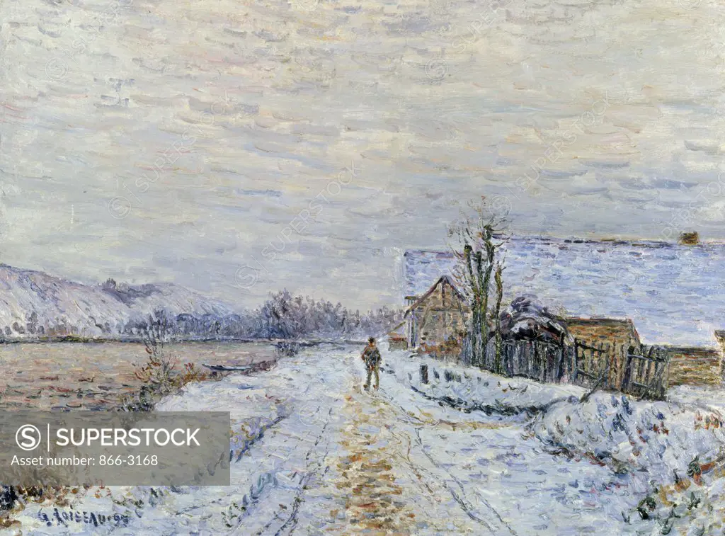 Effect of Snow, Louiseau by Gustave Loiseau, painting, (1865-1935), UK, England, London, Christie's