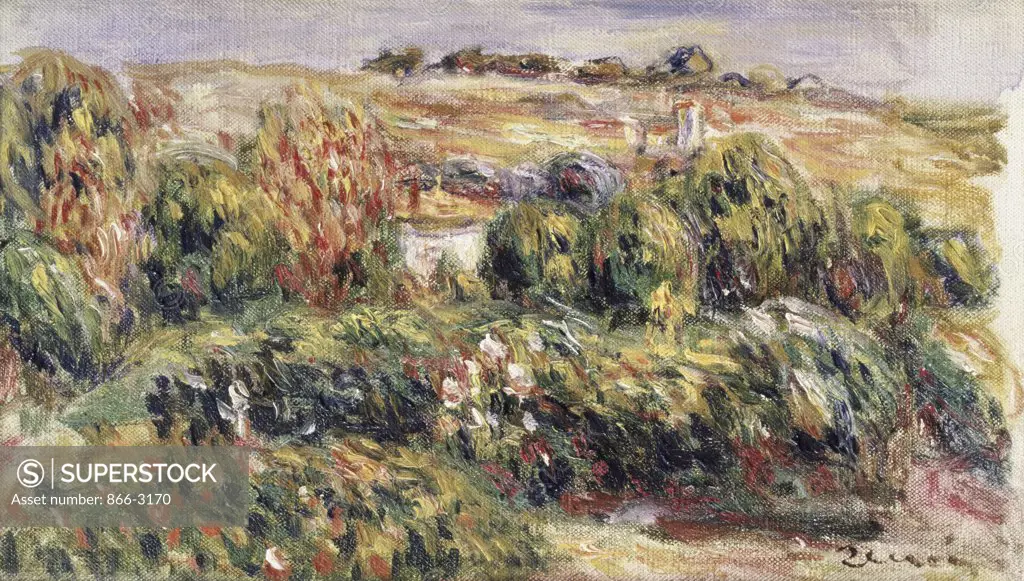 Paysage de Provence Pierre Auguste Renoir (1841-1919/French) Oil on Canvas Christie's Images, London, England
