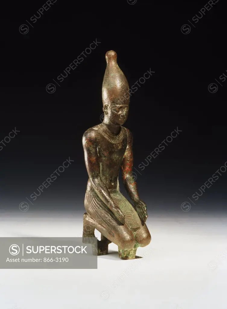 Kneeling Bronze Figure Of A King - Crown Of Upper Egypt Egyptian Art Bronze Christie's Images, London, England 