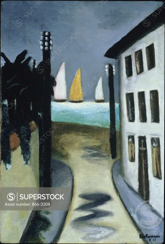 Little Landscape, Viareggio  (Kleine Landschaft, Viareggio)  1925,  Max Beckmann (1884-1950/ German) Oil on Canvas  