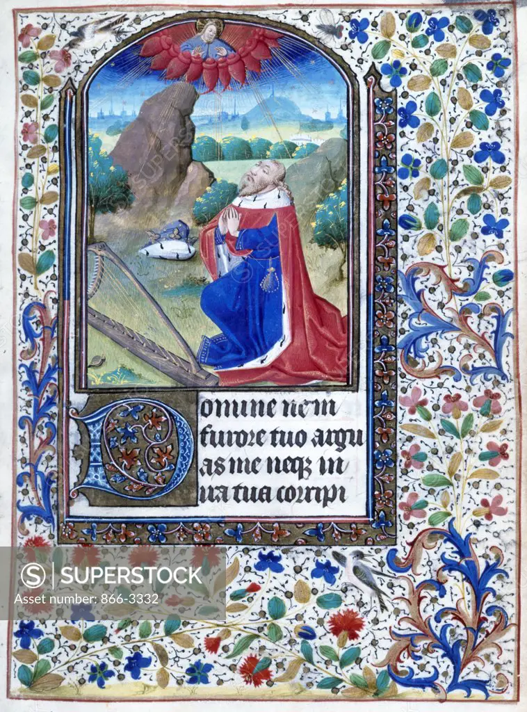 Page From Book of Hours, illuminated manuscript, 1460, 15th century, UK, England, London, Christie's
