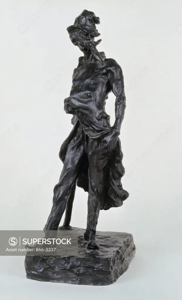 Ratapoil, Le (Hired Bully In The French Revolution) Daumier, Honore(1808-1879 French) Bronze Christie's Images, London, England 