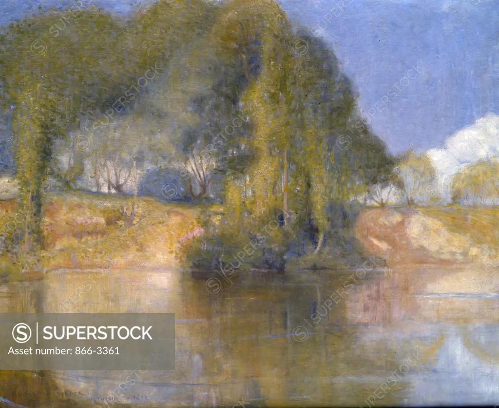 Vetheuil, 1893 by Charles Conder, oil on canvas, (1869-1909), UK, England, London, Christie's