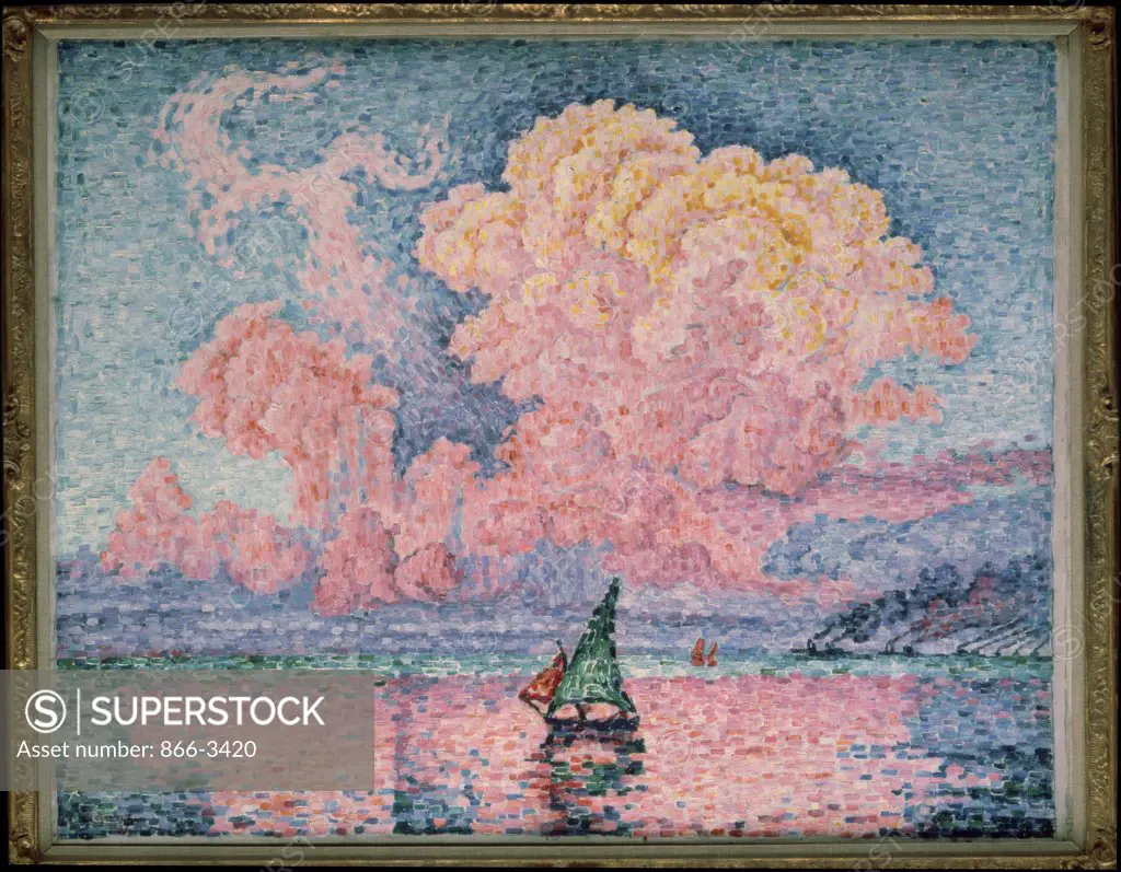 Antibes, The Pink Cloud Paul Signac (1863-1935/French)  Oil on canvas Christie's Images, London 