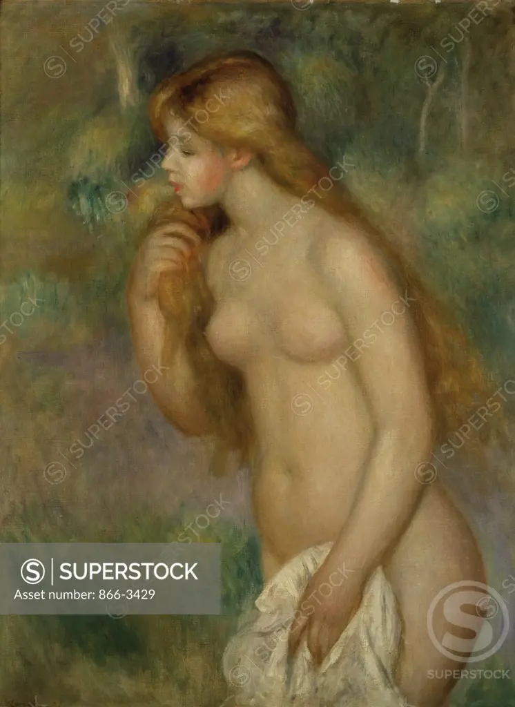 Baigneuse Debout Pierre Auguste Renoir (1841-1919/French) Oil on canvas  