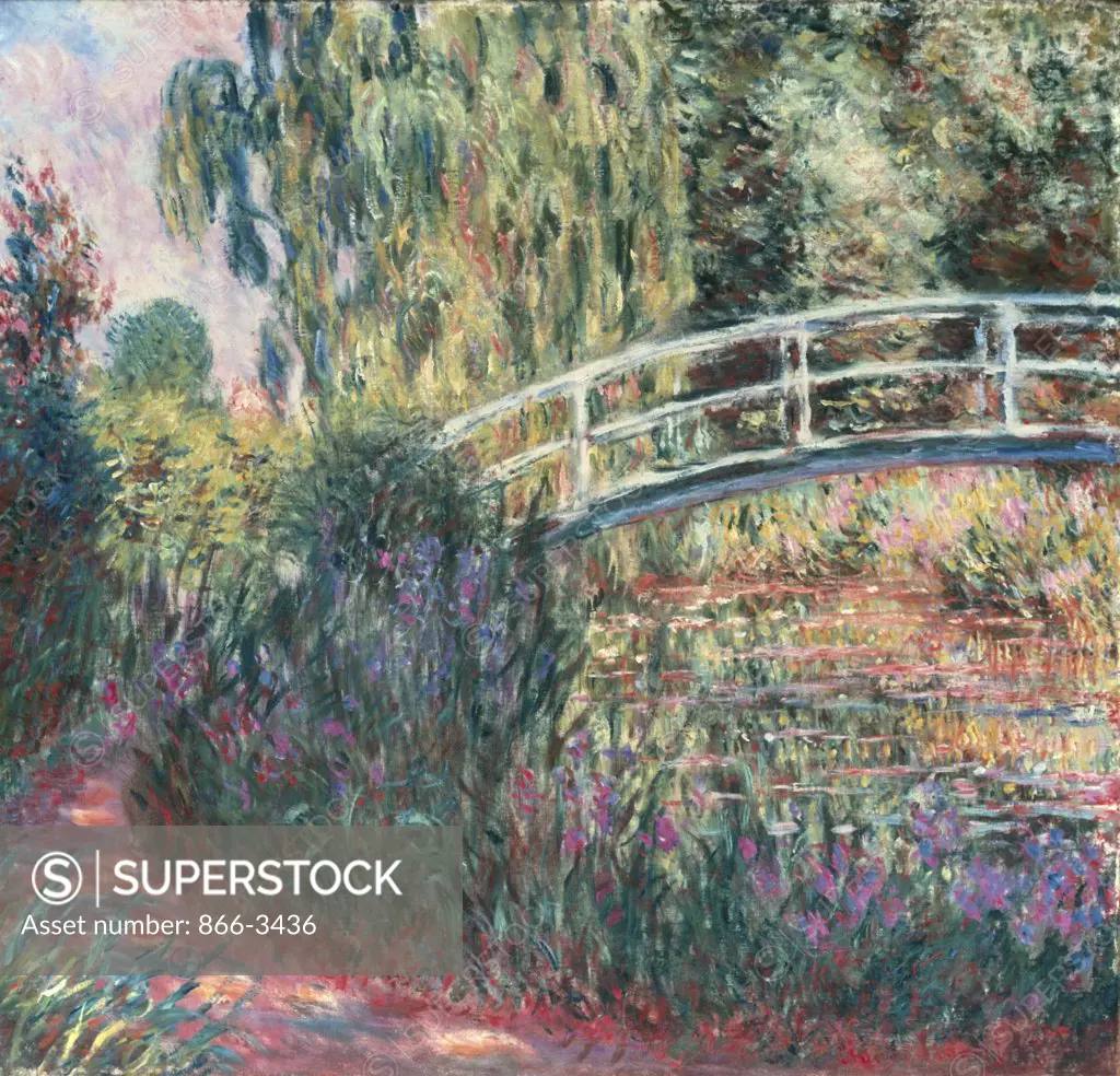 The Japanese Bridge, Pond with Water Lilies ca. 1900 Claude Monet (1840-1926 French) Oil on canvas 