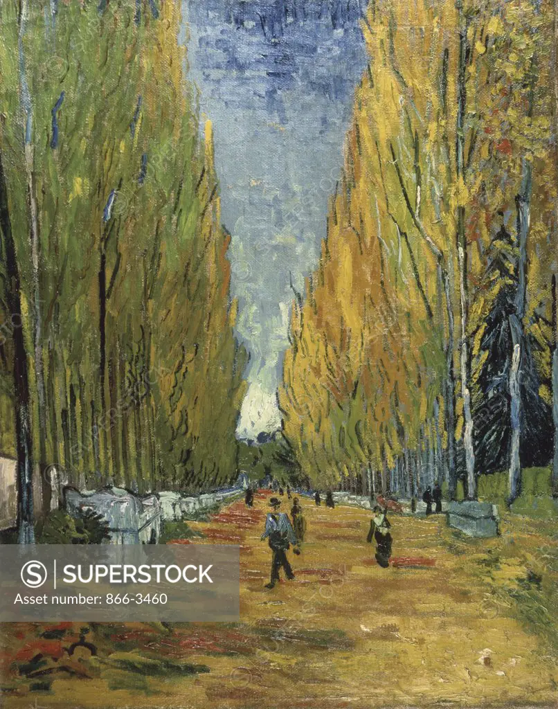Les Alyscamps 1888 Vincent van Gogh (1853-1890/Dutch) Oil on Canvas