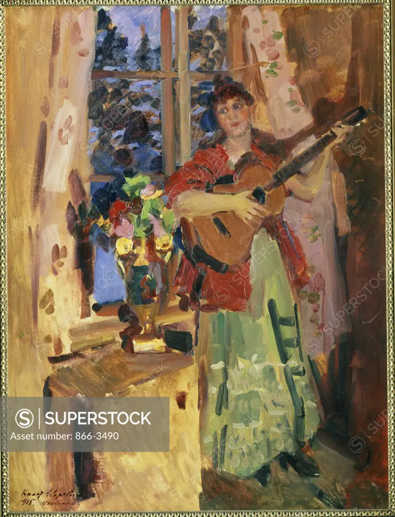 Evening Serenade  Konstantin Alekseevic Korovin (1861-1939/Russian)   Oil on Canvas   