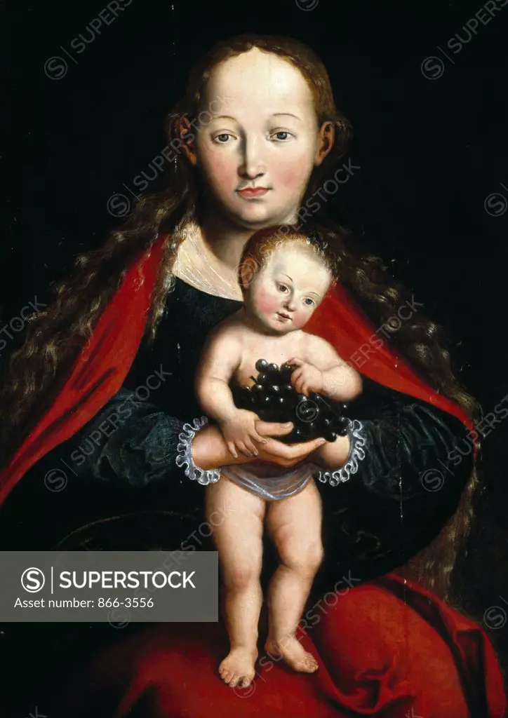 The Virgin and Child by Lucas Cranach the Younger, (1515-1586), UK, England, London, Christie's