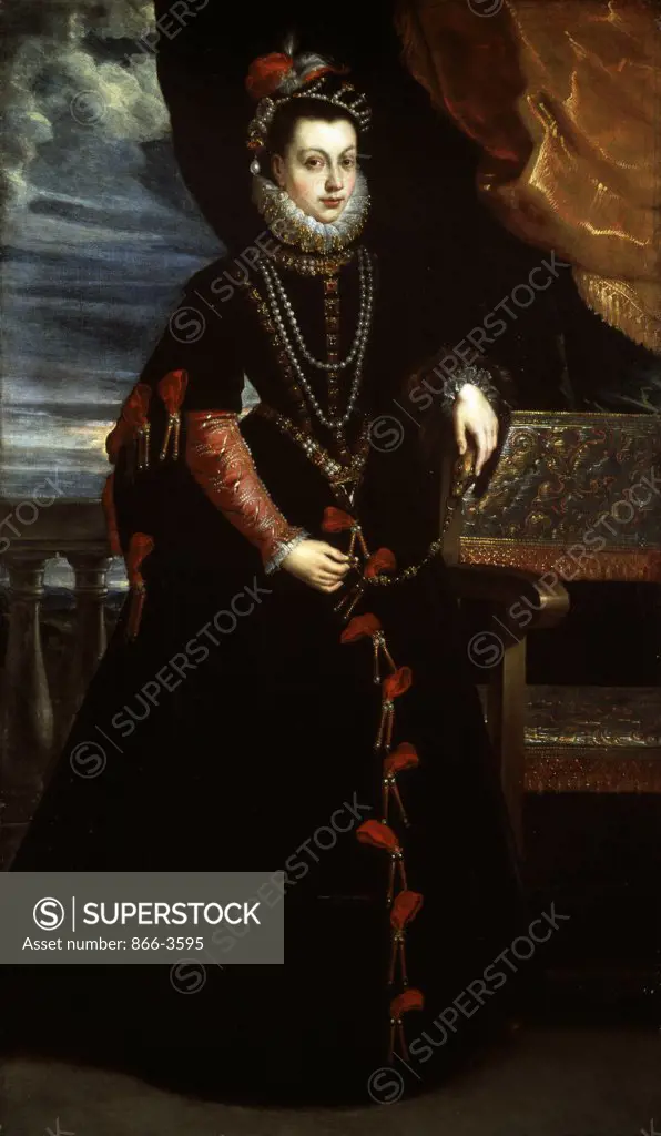 Isabelle de Valois, Queen of Spain Peter Paul Rubens (1577-1640/Flemish) Oil on Canvas Christie's Images, London, England