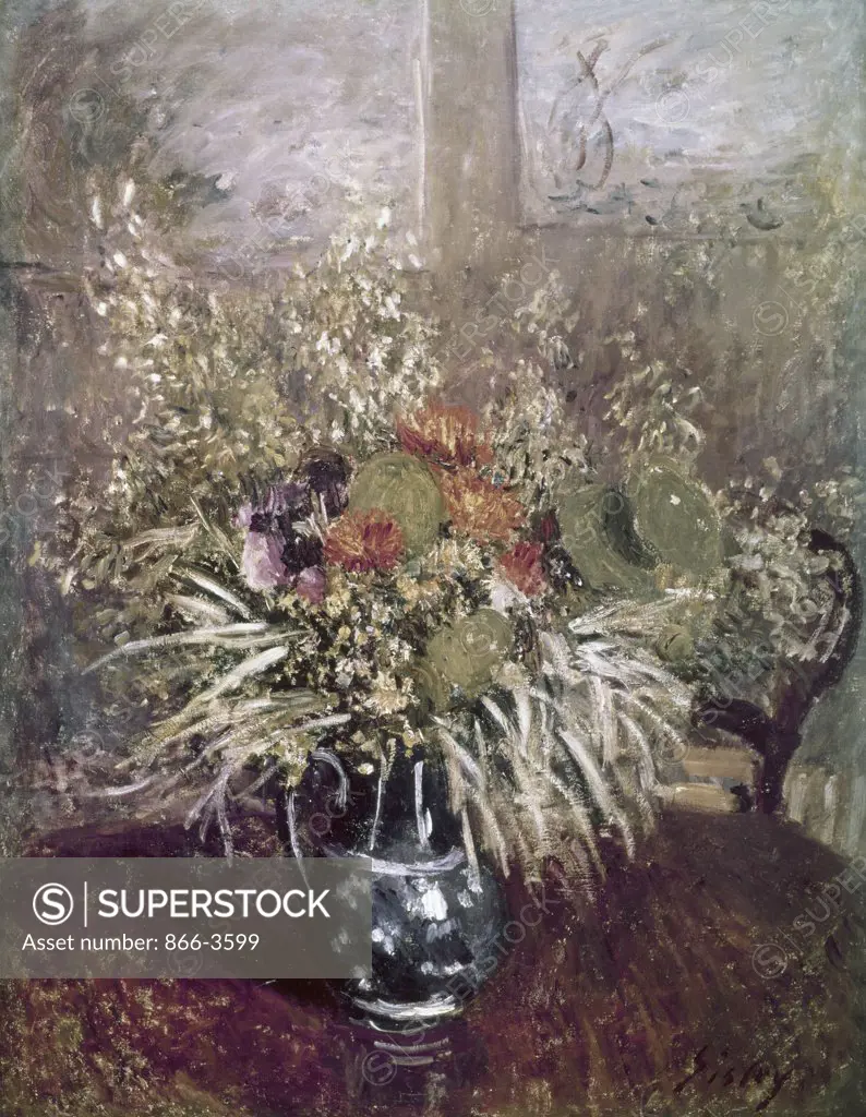 Bouquet de Fleurs Alfred Sisley (1839-1899 French) Oil Christie's, London 