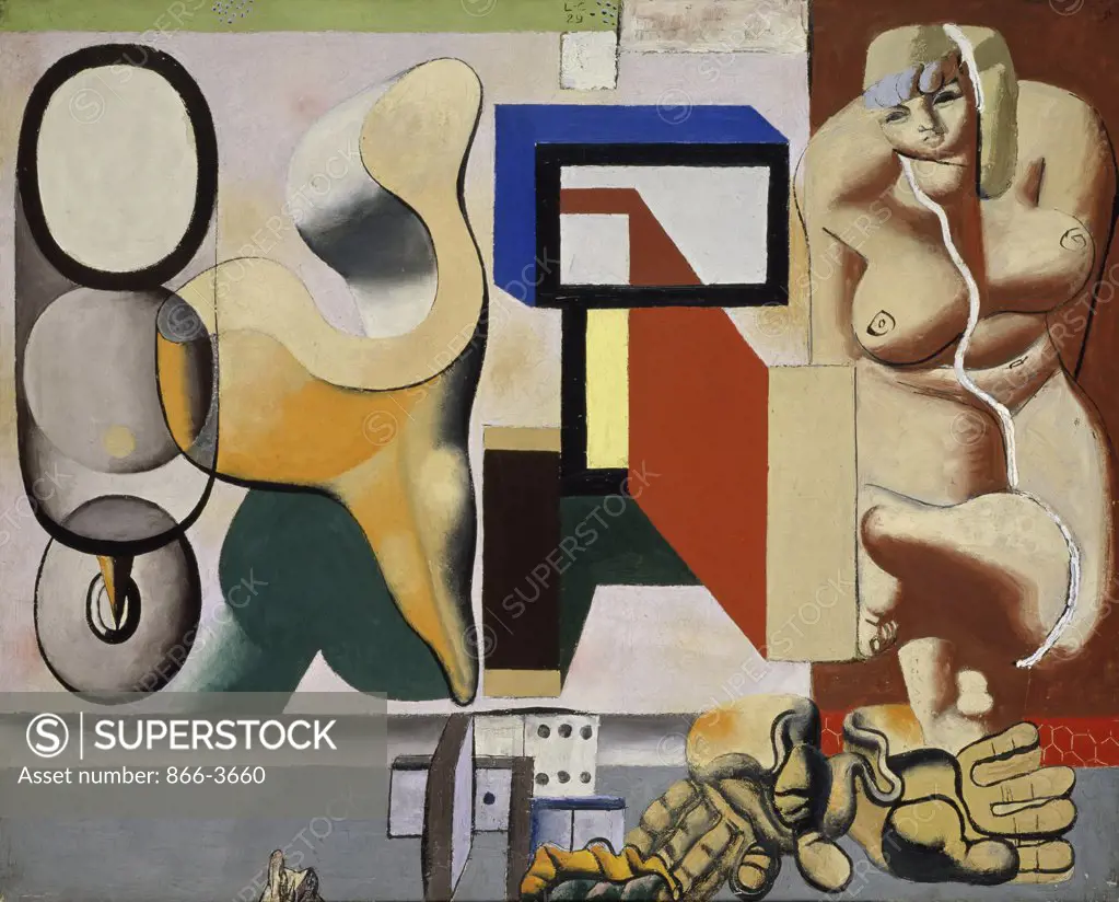 Sculpture and Nude  Le Corbusier (1887-1965 French) Oil on canvas   