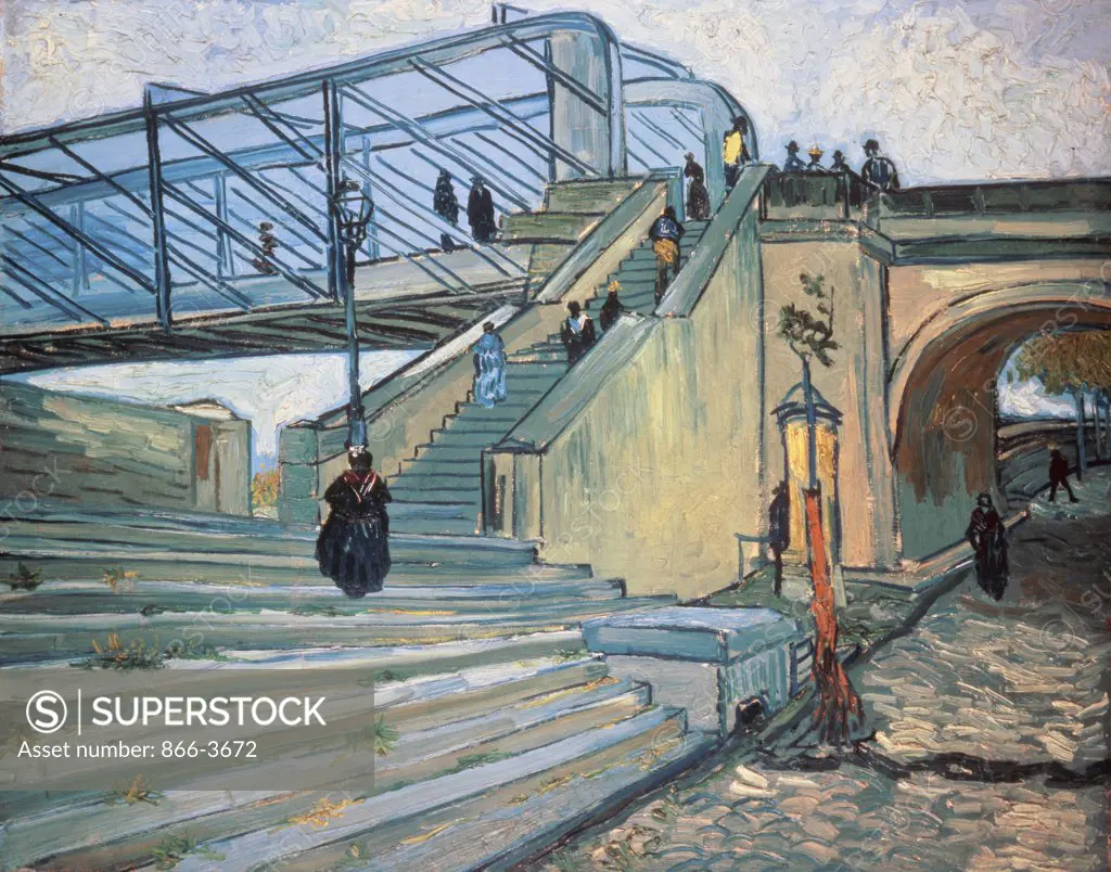 The Bridge of Trinquetaille  1888 Vincent van Gogh (1853-1890 Dutch) Oil on canvas
