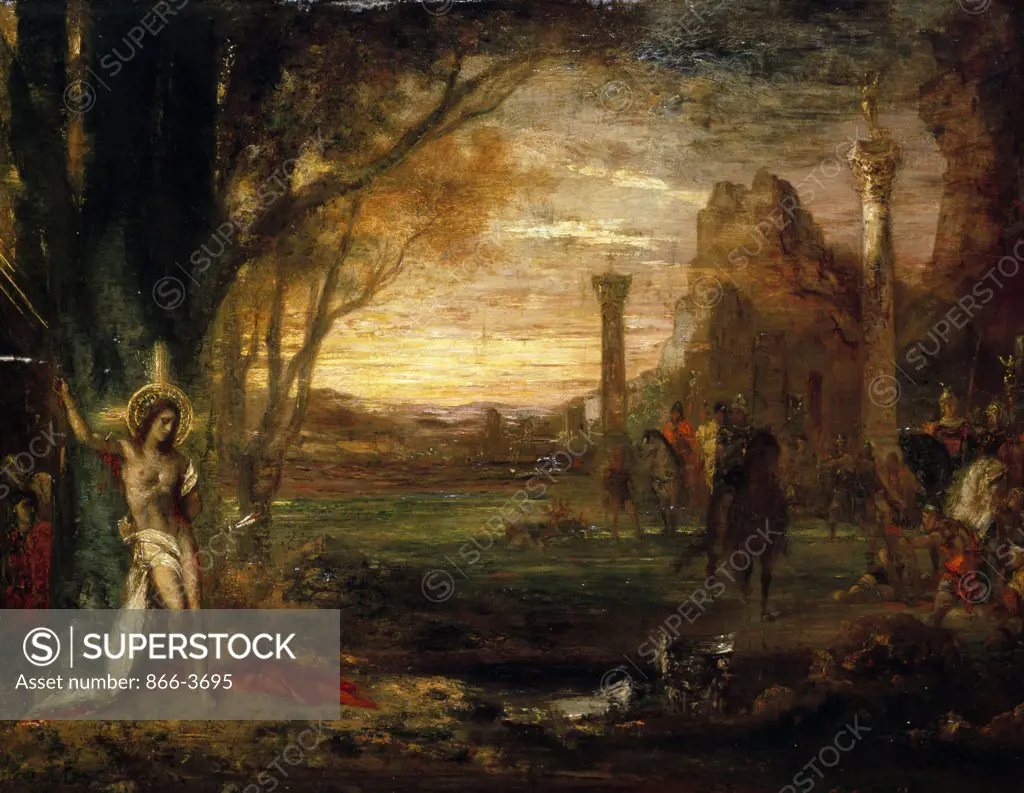 Saint Sebastian and his Executioners, by Gustave Moreau, (1826-1898), England, London, Christie's Images