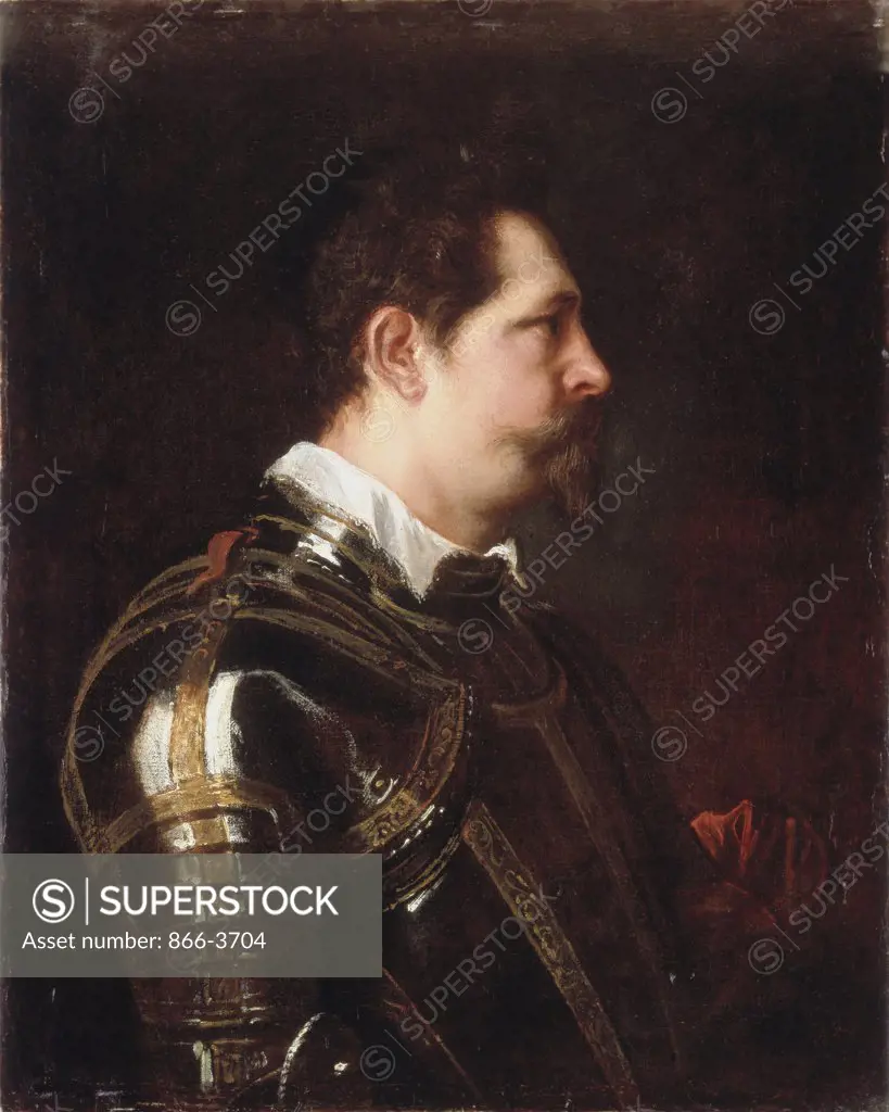 Portrait Of A General In Armour  Dyck, Anthony van(1599-1641 Flemish) Oil On Canvas Christie's Images, London, England 