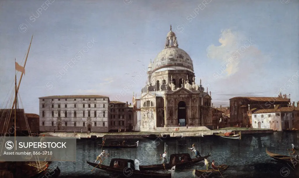 Santa Maria della Salute, Venice with Gondolas on Grand Canal Michele Marieschi (1710-1743) Christie's, London 