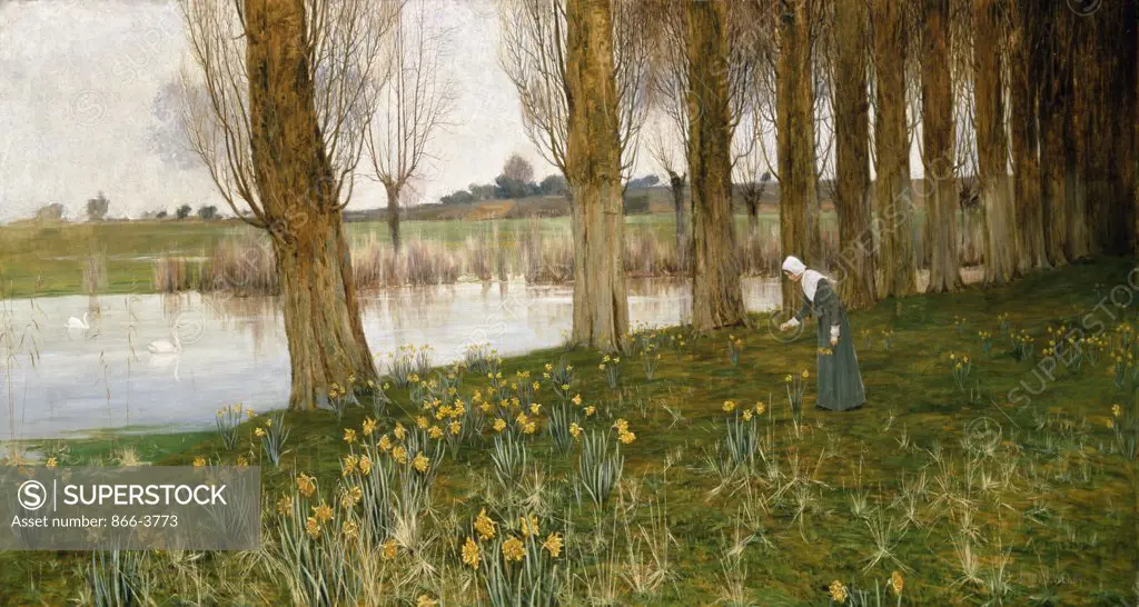 The Amber Vale - A Host of Golden Daffodils John G. Sowerby (1838-1926 Britsh) Oil on canvas Christie's, London