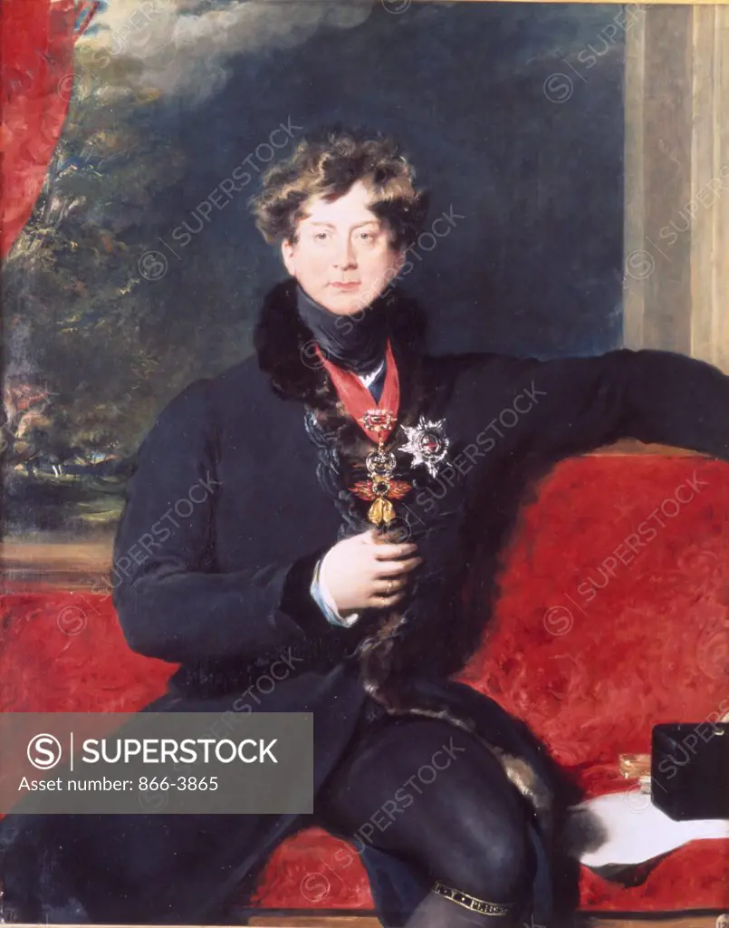 Portrait of King George IV, by Thomas Lawrence, oil on canvas, (1769-1830), England, London, Christie's Images