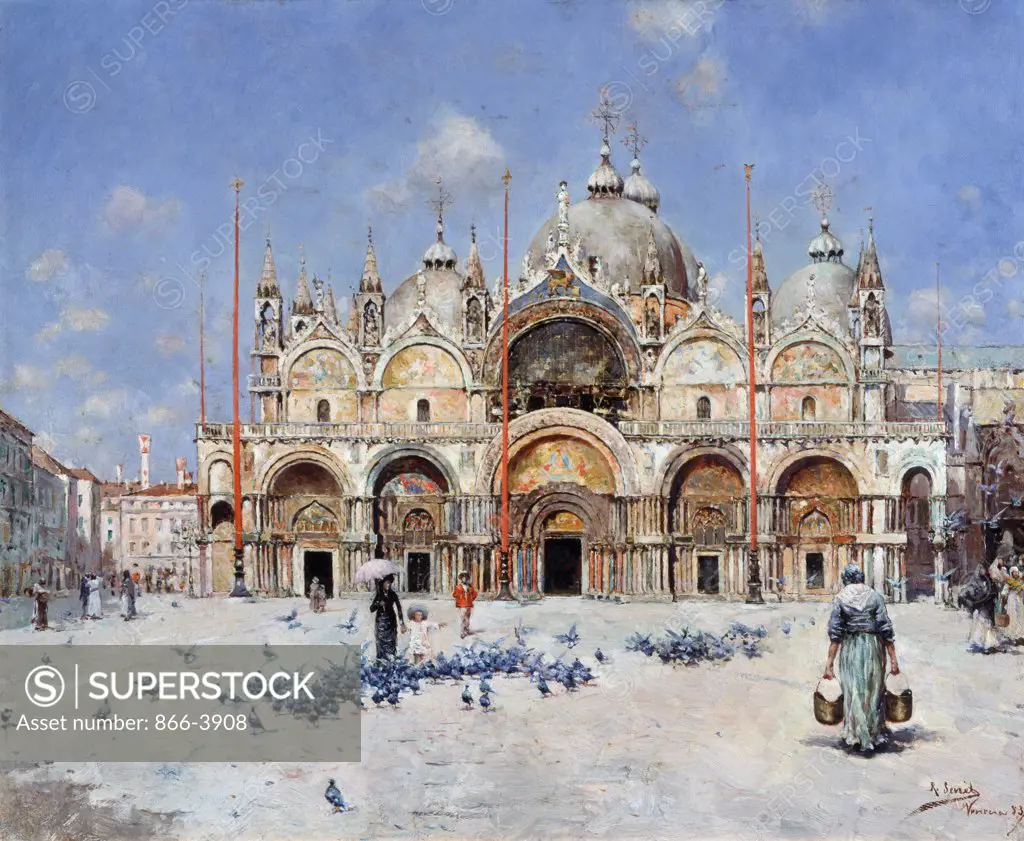 San Marco, Venice Rafael Senet (1856-1926 Spanish) Christie's, London 