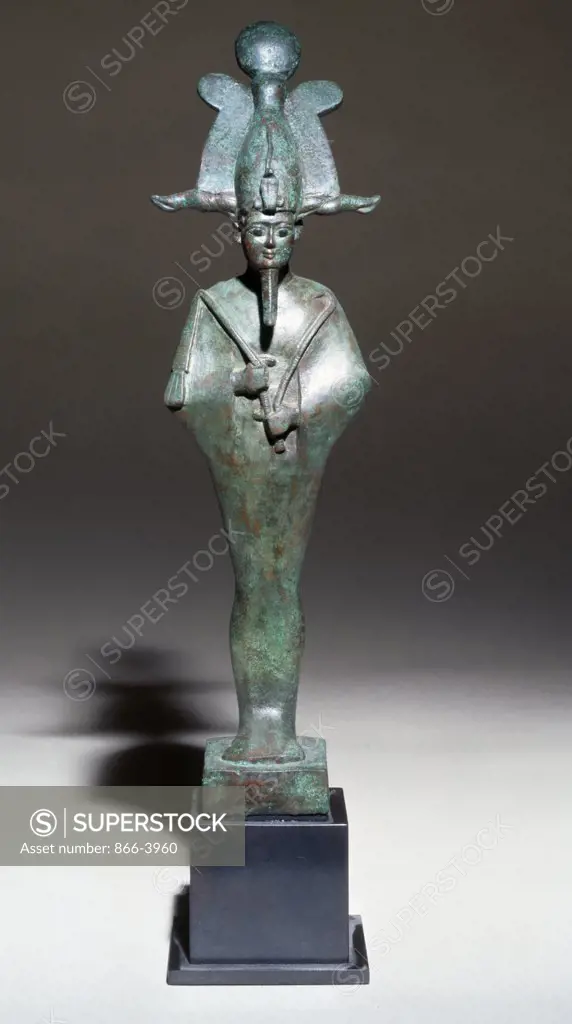 Bronze figure of Osiris with Atef-Crown, England, London, Christie's Images, Egyptain Art