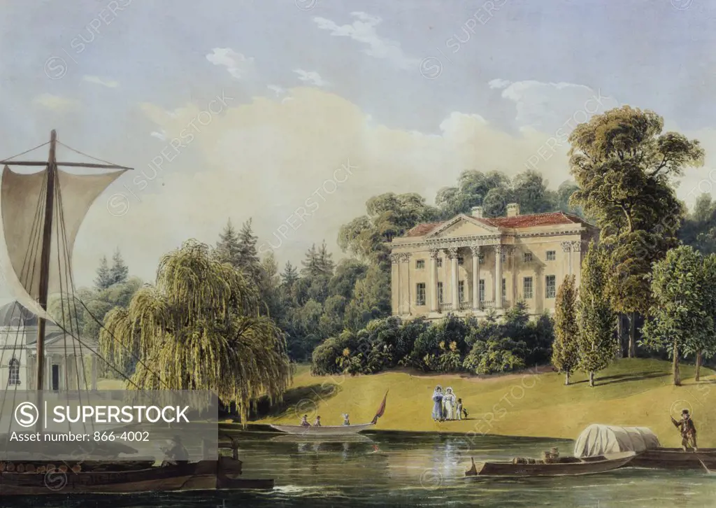 House by a River 1832 Rudolph von Alt (1812-1905 Austrian) Watercolor Christie's Images, London, England