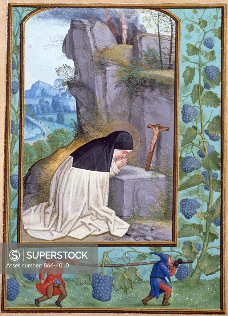 Saint Odilia, from Book of Hours of Albrecht of Brandenburg, illuminated manuscript by Simon Bening, (1483-1561), England, London, Christie's Images