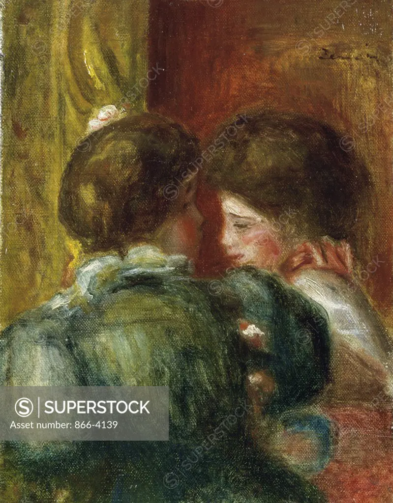 Deux Tetes de Femmes, or La Loge  Pierre Auguste Renoir (1841-1919/ French) Oil on Canvas 