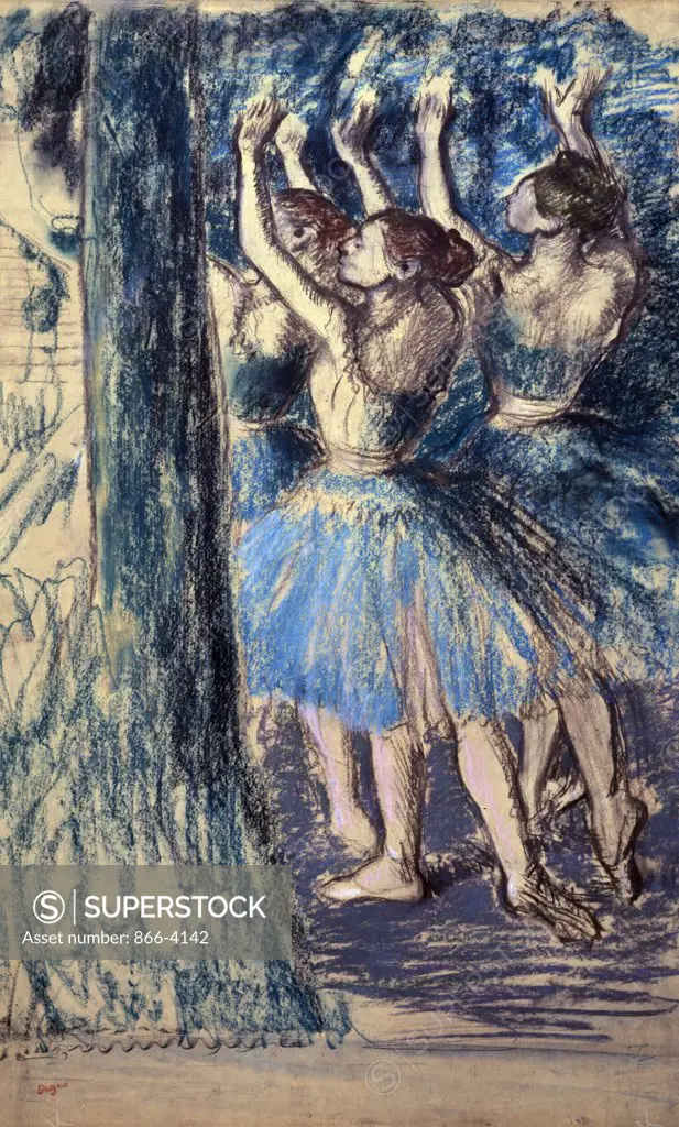 Danseuses en Scene, by Edgar Degas, (1834-1917), England, London, Christie's Images