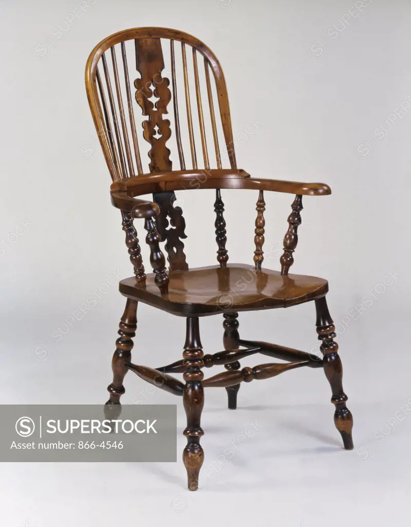 Yorkshire Yew-Wood Windsor Armchair Antiques-Furniture Chrisitie's Images, London, England
