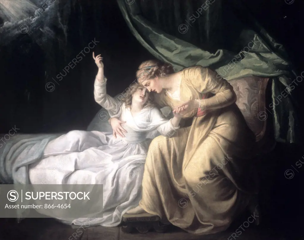 Deathbed Scene  1789  Maria Hadfield Cosway (1759-1838/British) 