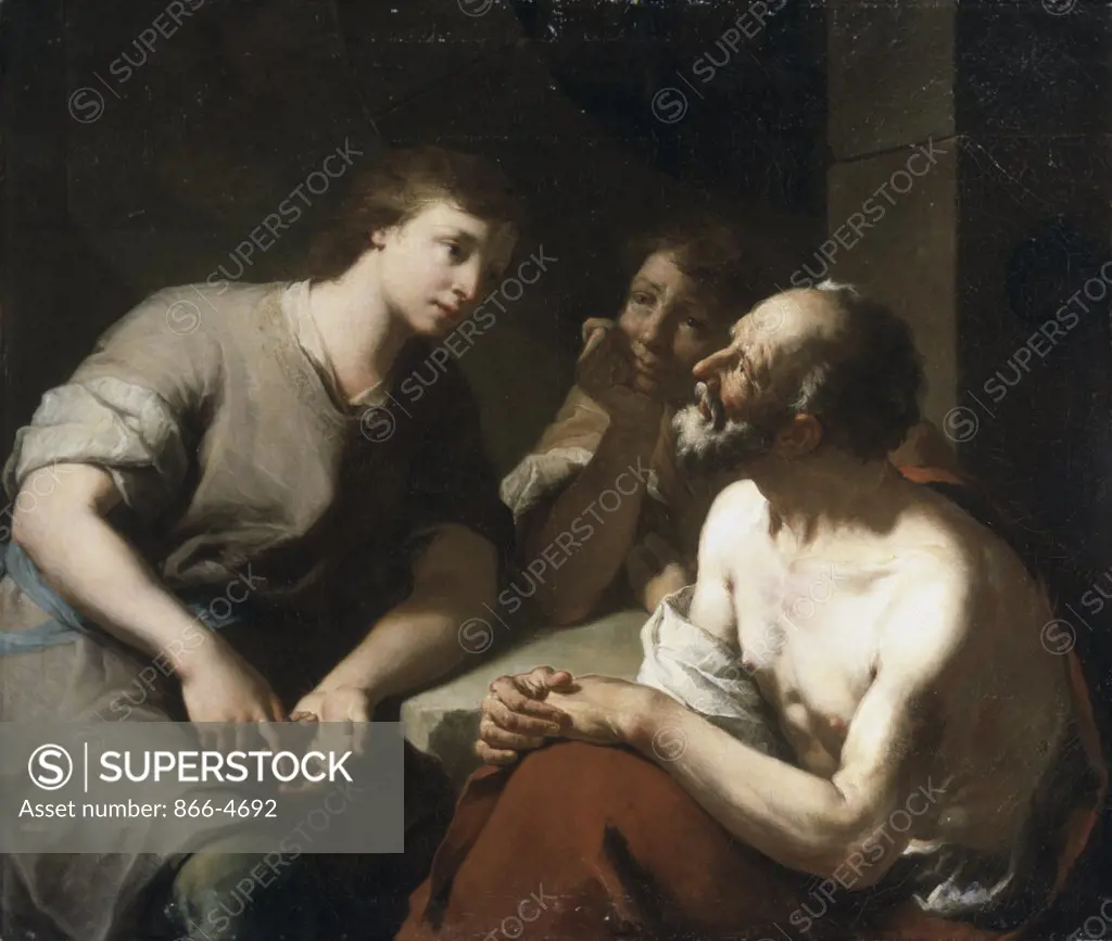 Joseph Interpreting the Dreams of Pharoah's Butler and Baker Domenico Maggiotto (1713-1794 Italian) Christie's Images, London, England