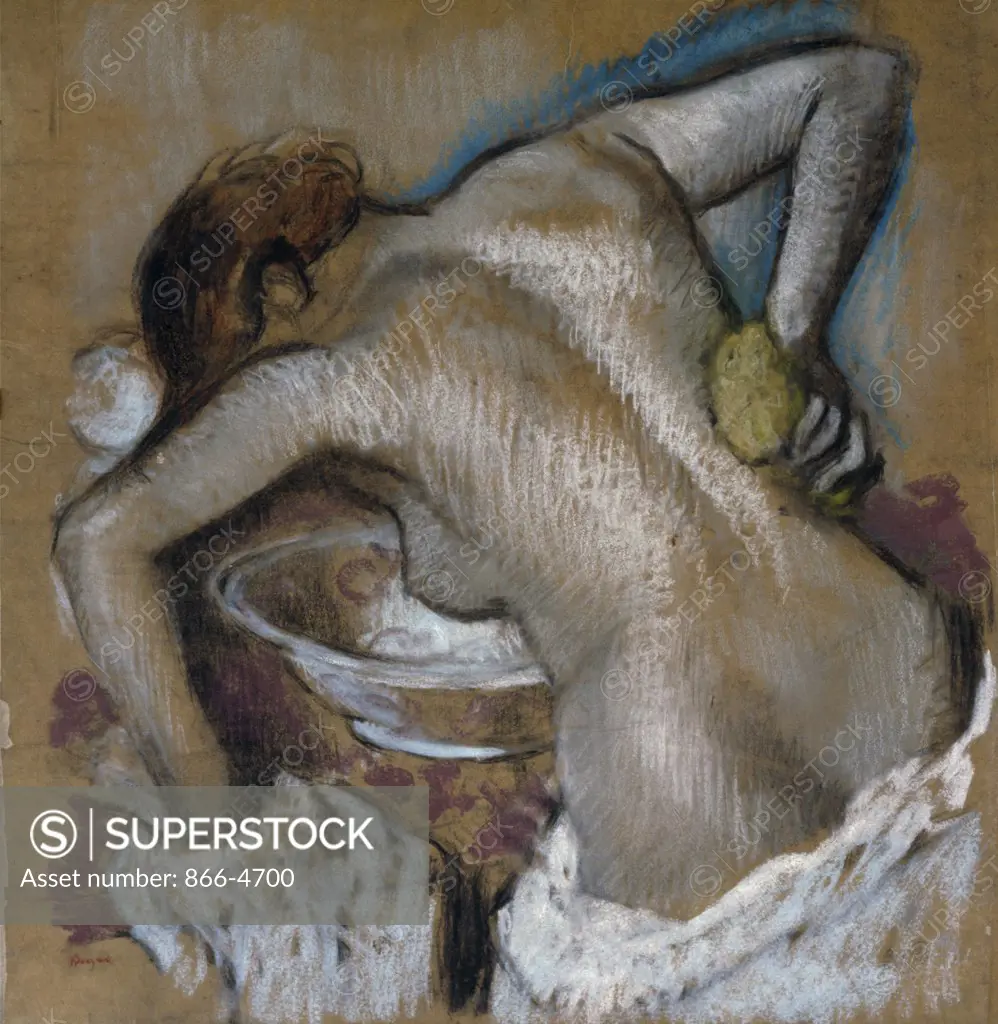 Woman Sponging Her Back by Edgar Degas, pastel drawing, (1834-1917), UK, England, London, Christie's Images