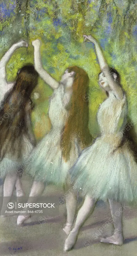 Green Dancers  c.1878 Edgar Degas (1834-1917/French) Pastel on paper 