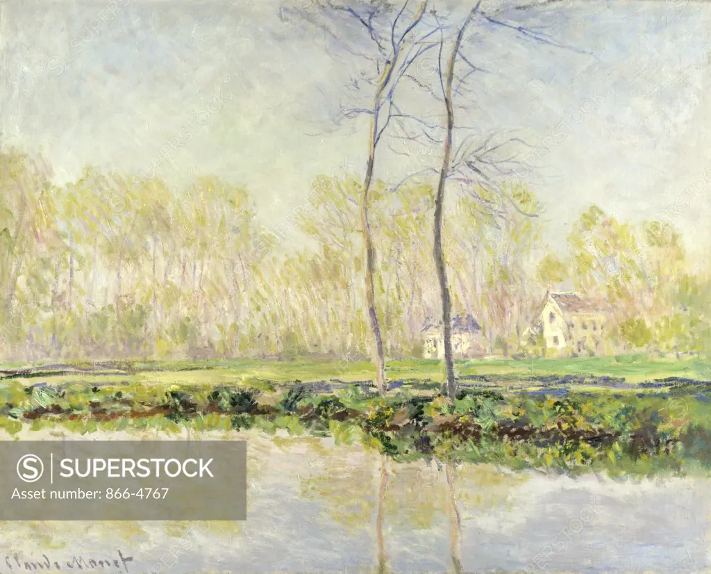 Les Bords de l'Epte a Giverny  1887  Claude Monet (1840-1926/French) 