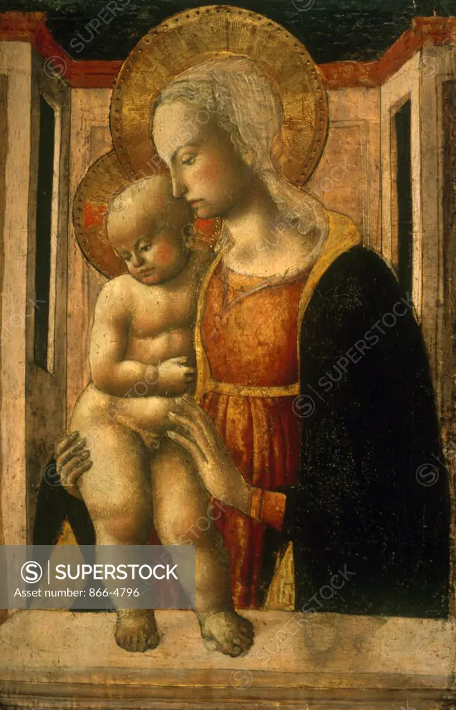 The Madonna & Child Master Of San Miniato (act. 1460-1480) Tempera on wood panel  Christie's Images 