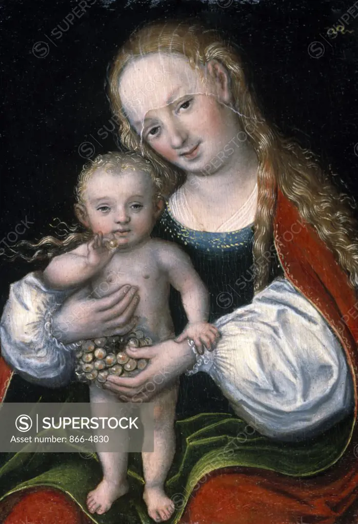 Virgin and Child by Lucas Cranach Elder, c. 1537, painting, (1472-1553), UK, England, London, Christie's Images
