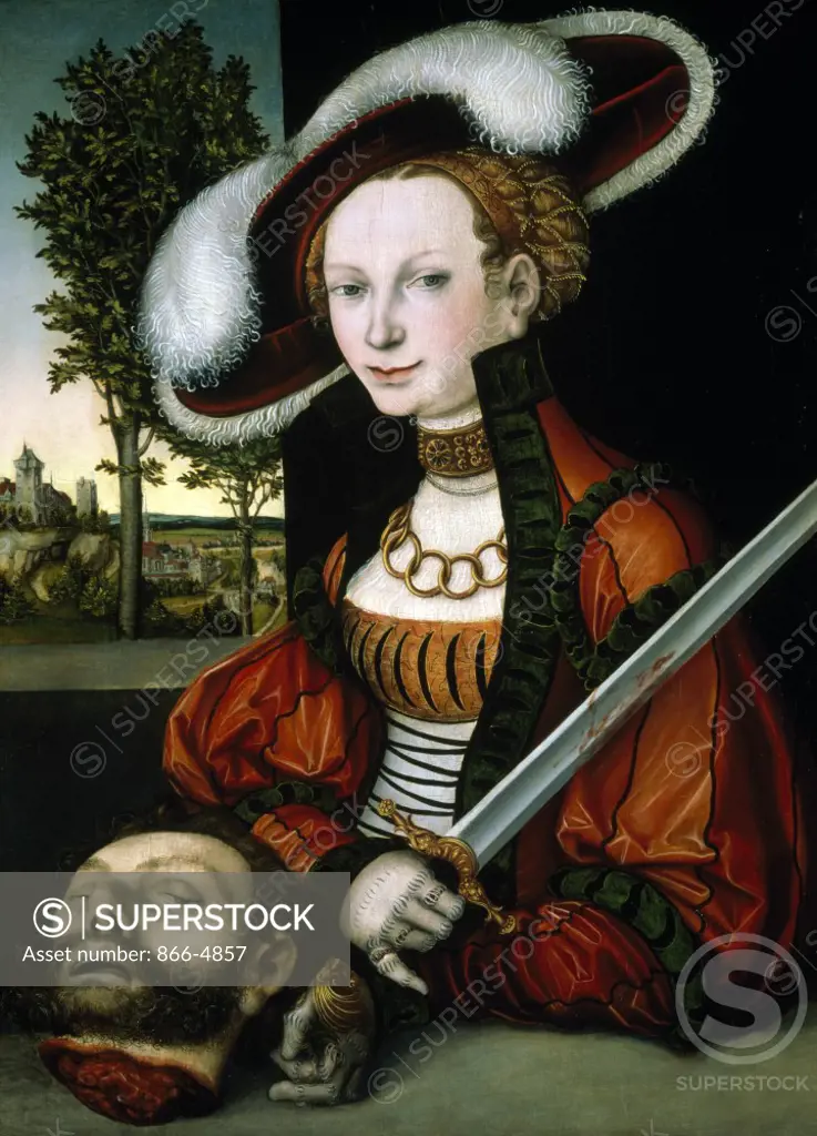 Judith with the Head of Holofernes  1530  Lucas Cranach, the elder (1472-1553/German) 
