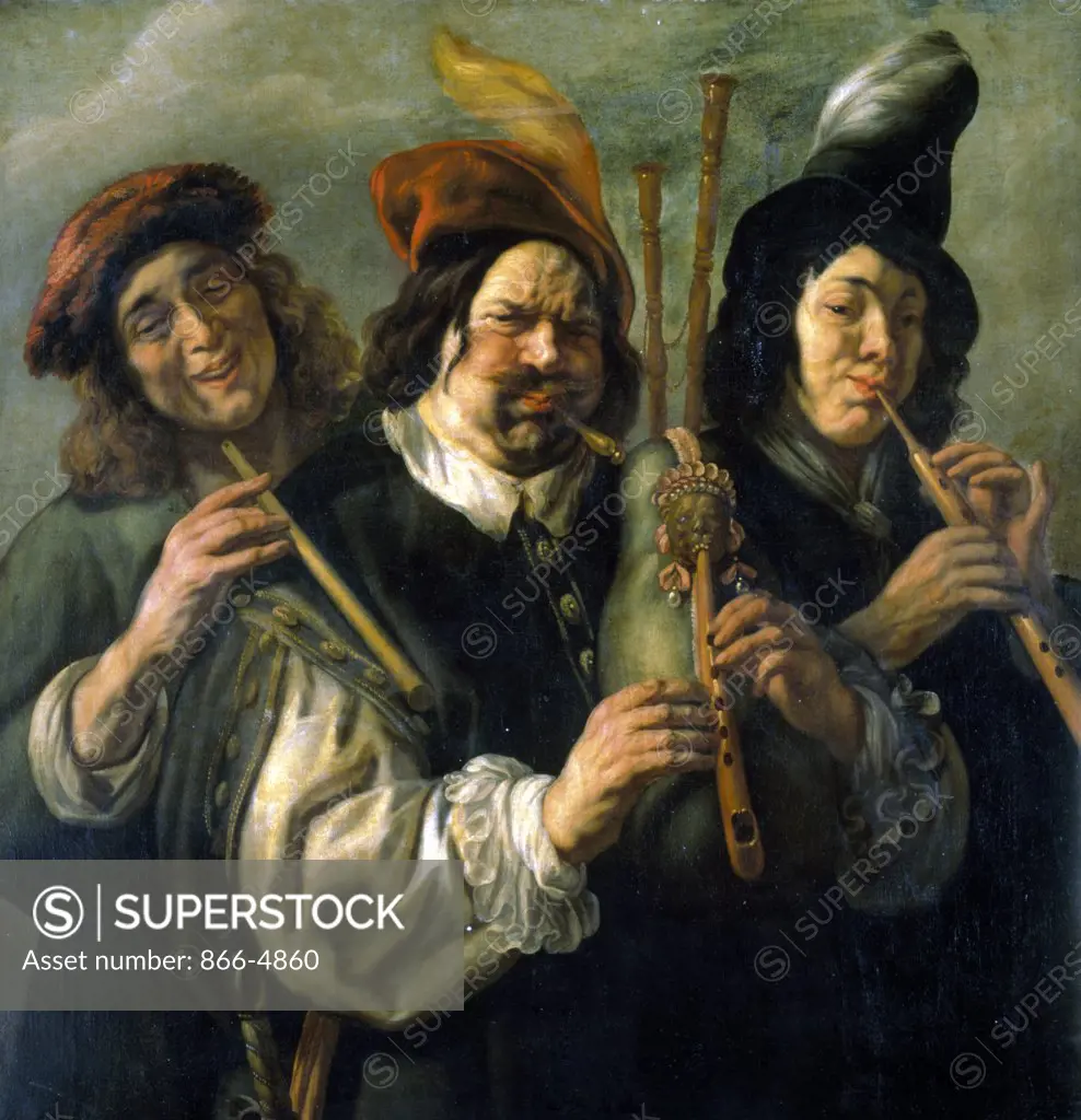 Three Musicians  Jacob Jordaens (1593-1678/Flemish)  Christie's Images 