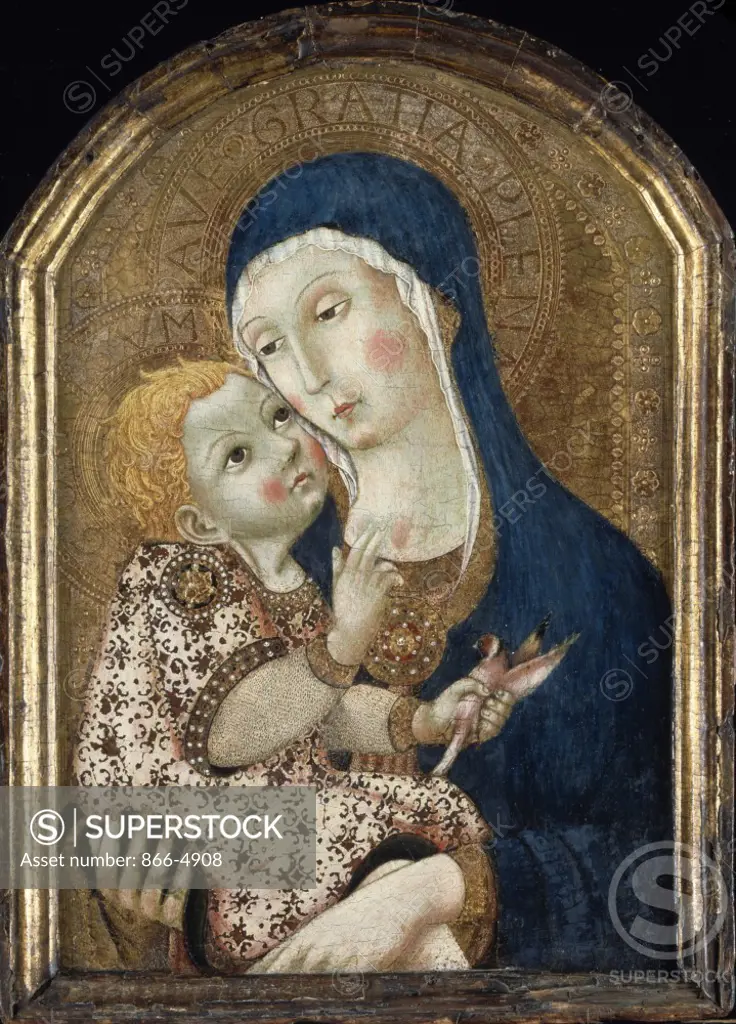 Madonna and Child by Sano di Pietro, painting, (1406-1481), UK, England, London, Christie's Images